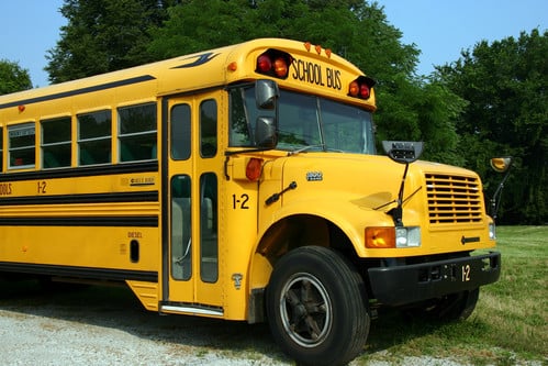 Photo of Bowen's school bus.